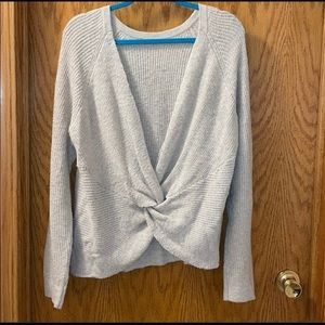 Aerie reversible light gray sweater